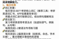 考研英语复习规划/考研英语的规划