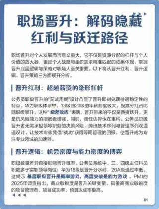 职场晋升策略分享/职场晋升案例